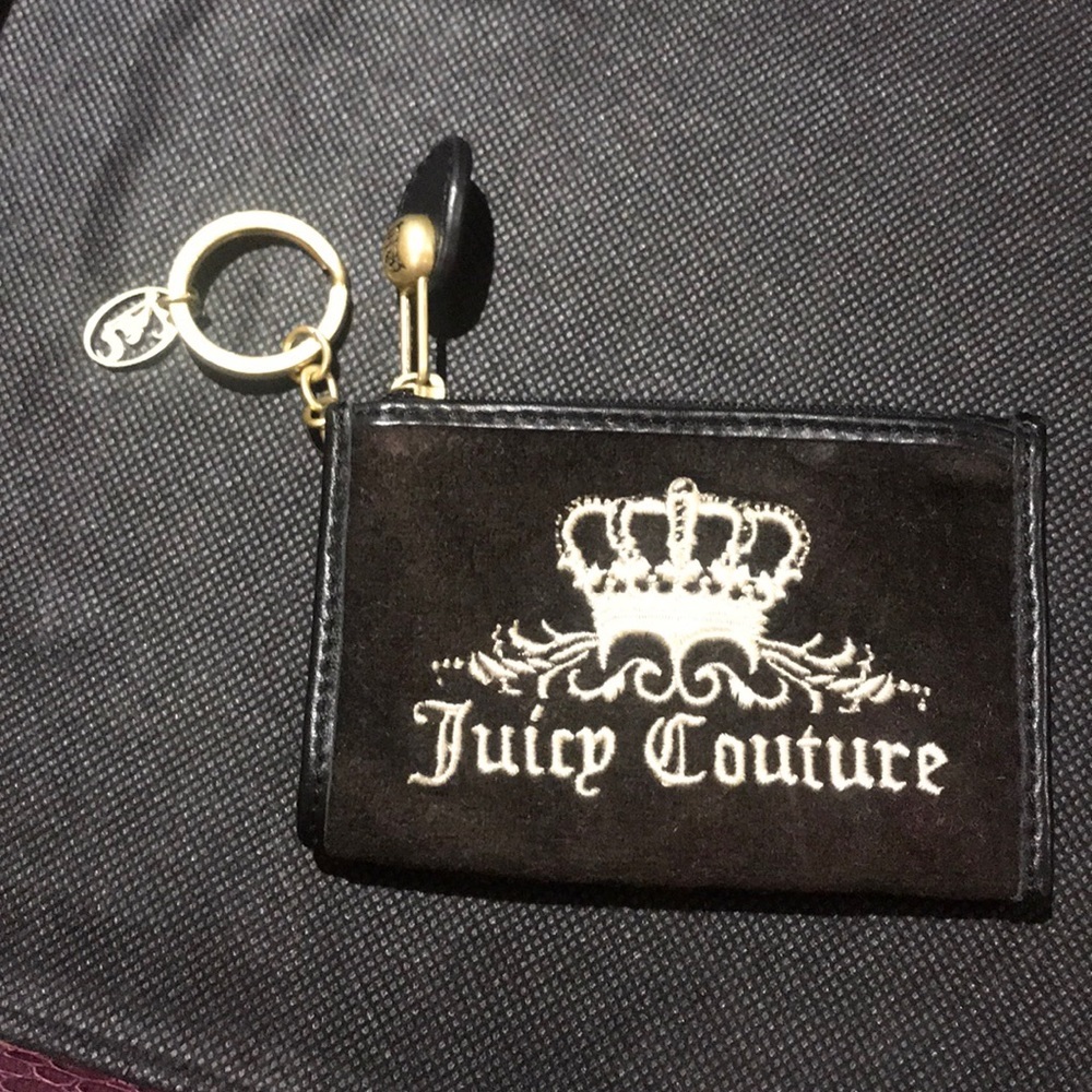 Juicy Couture key chain and card case